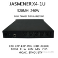 Jasminer etc ethw x4 1u Miner 520mh ASIC